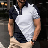 Men's Printed Polo Shirt – Slim Fit & Stylish