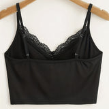 Ladies' Solid Color Lace Camisole – Sexy & Spicy European Style