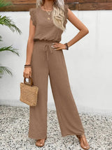 Elegant Exclusive Lace Trim Short Pants Set