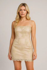 Elegant Spaghetti Strap Mini