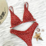 European And American Cute Bikini Retro Love Print-4