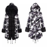 Chic Women's Camouflage Coats for Every Occasion-Grey black-5