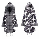 Chic Women's Camouflage Coats for Every Occasion-Grey-6