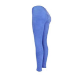 High waist yoga pants-Blue-2