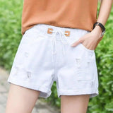 SUNDAY - VEGAN WOMENS DENIM SHORTS-2