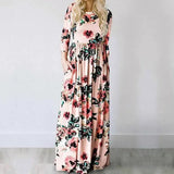 Floral Long Sleeve Maxi Dress-10