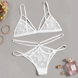 Polka Dot Suit Three-point Perspective-White-3