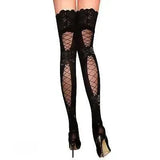 Women Stockings Lace Top Thigh High Silk St-5