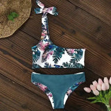 Women Swimsuit One Shoulder Bikini Low Waist-LD18120W1-2